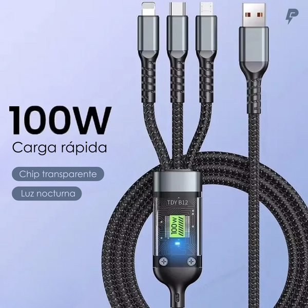 Cable de carga rápida Powernest 3 en 1